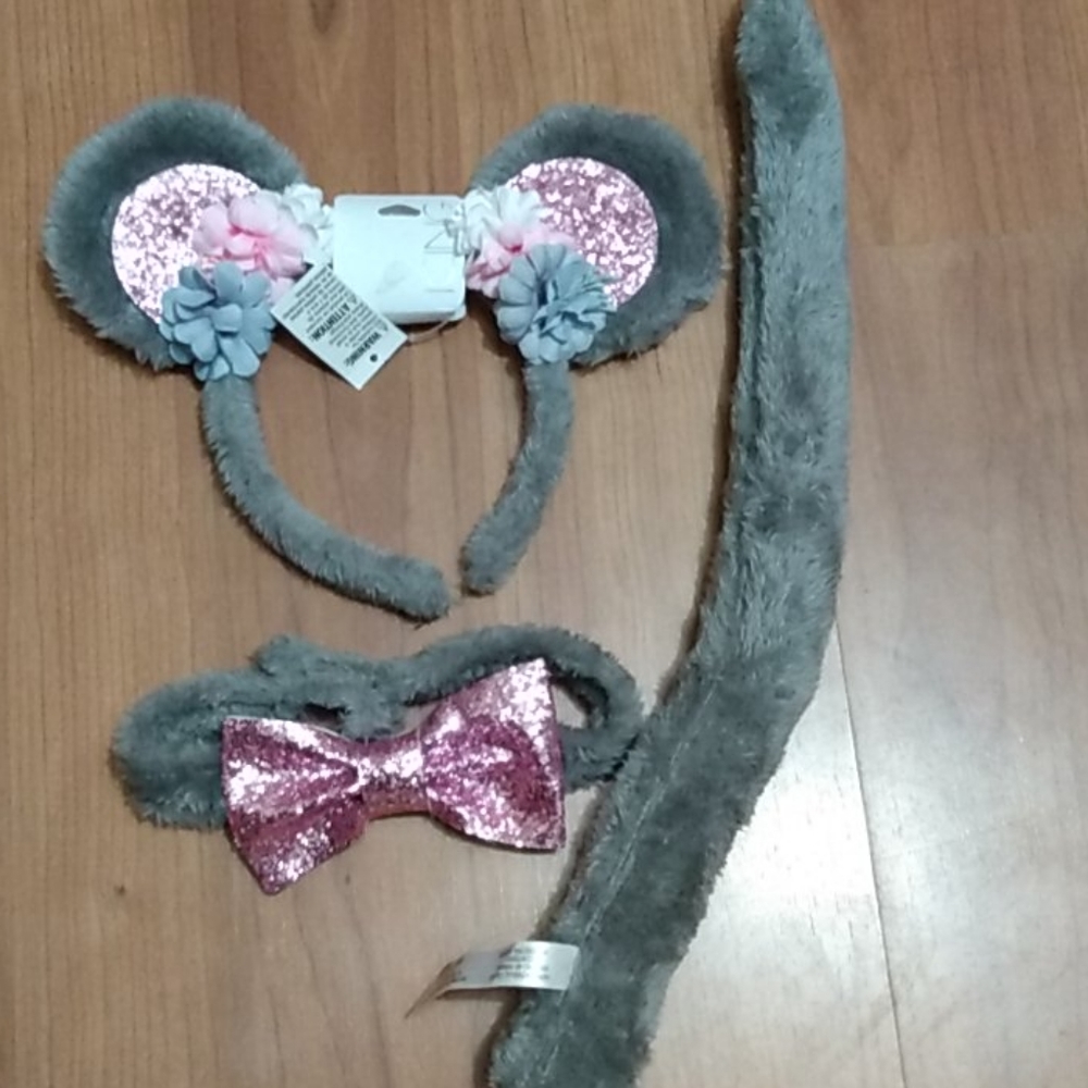 NWT Icing 3pc.Pink glitter Cat halloween acc....